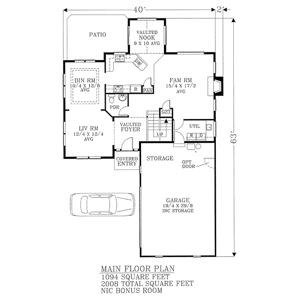 main floor house blueprint