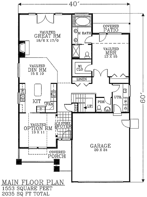 main floor house blueprint