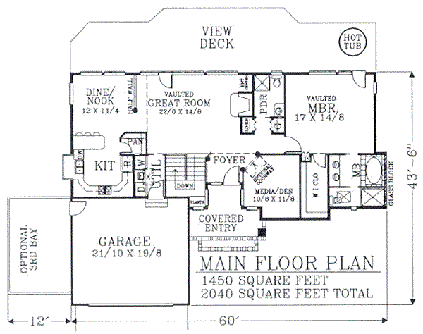 main floor house blueprint