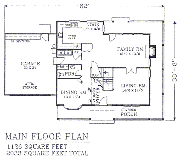 main floor house blueprint
