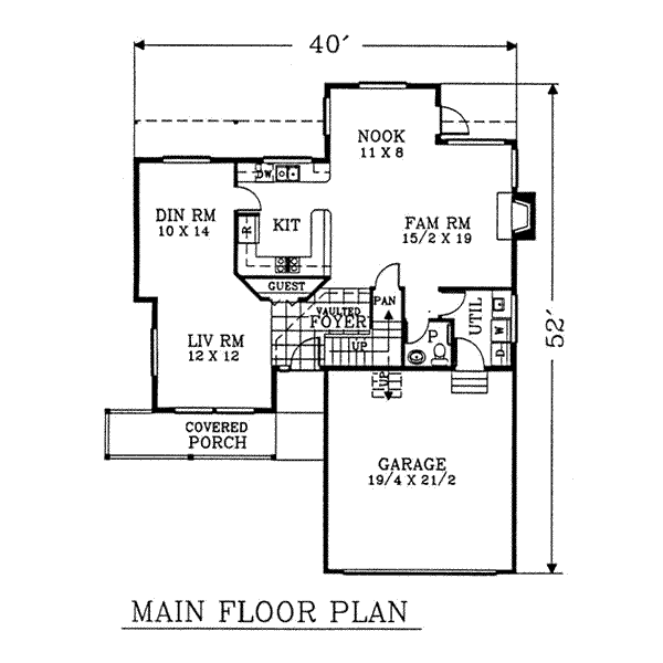 main floor house blueprint
