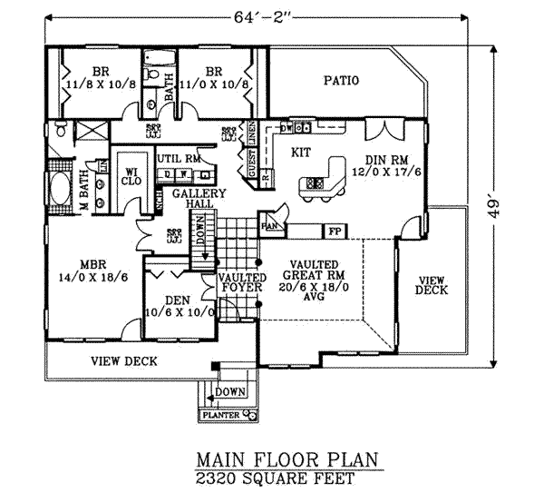 main floor house blueprint