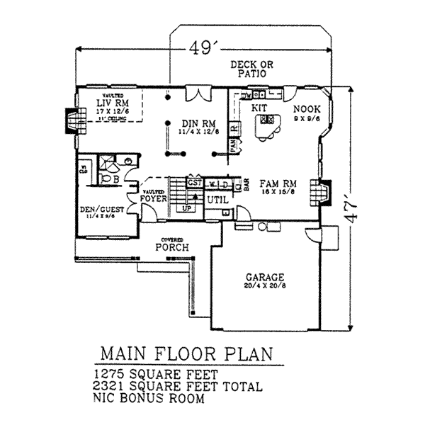 main floor house blueprint