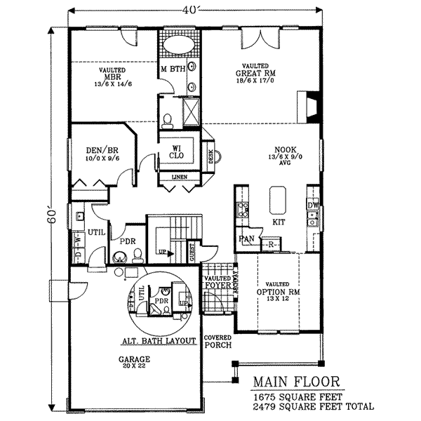 main floor house blueprint