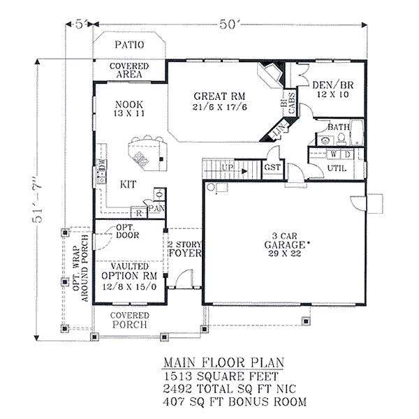 main floor house blueprint