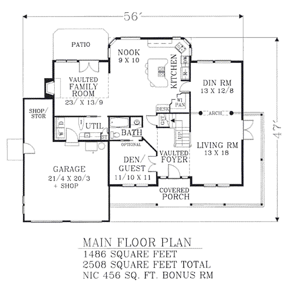 main floor house blueprint