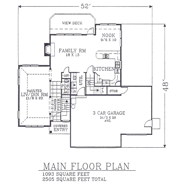 main floor house blueprint