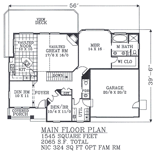 main floor house blueprint