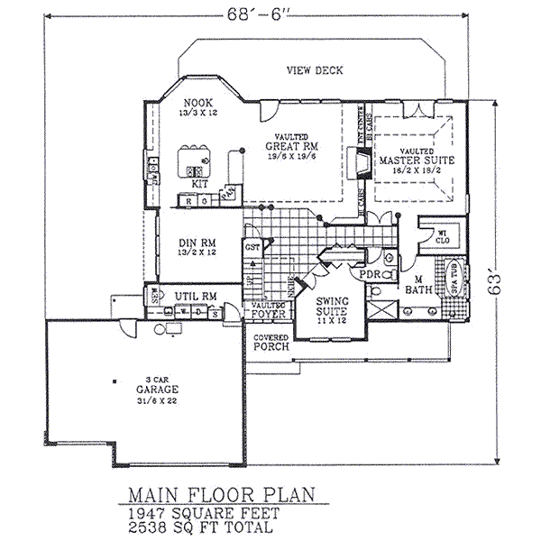 main floor house blueprint