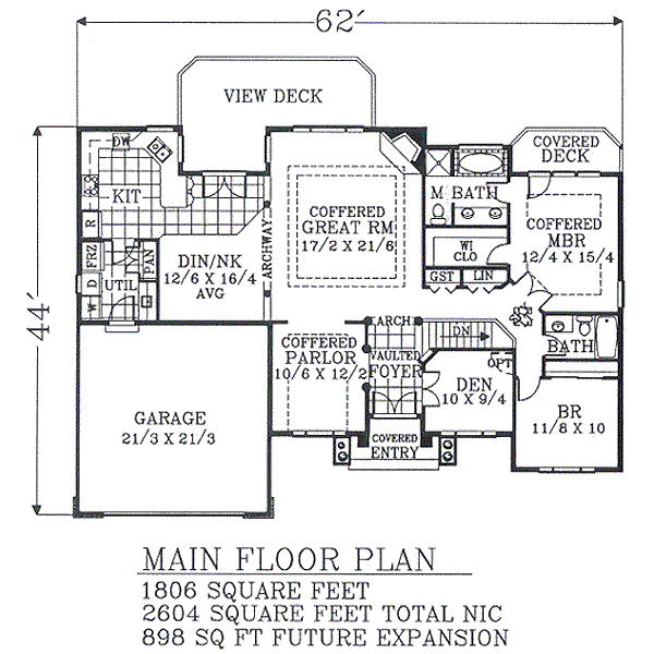main floor house blueprint
