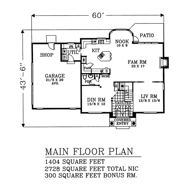 main floor house blueprint