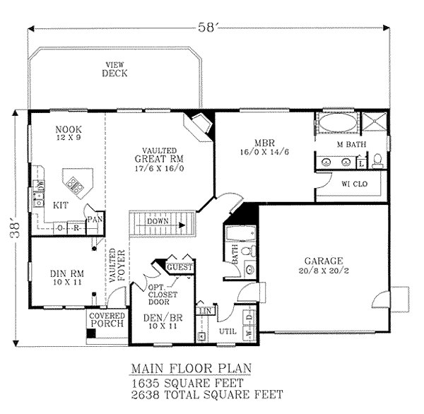 main floor house blueprint