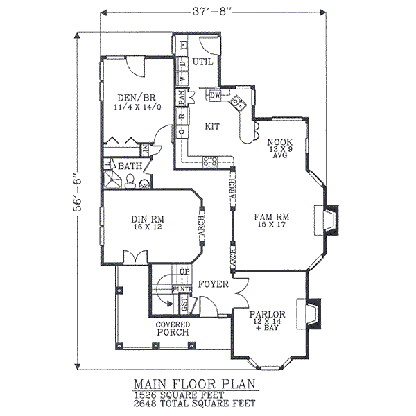 main floor house blueprint