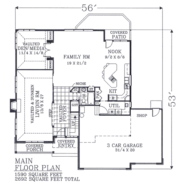 main floor house blueprint