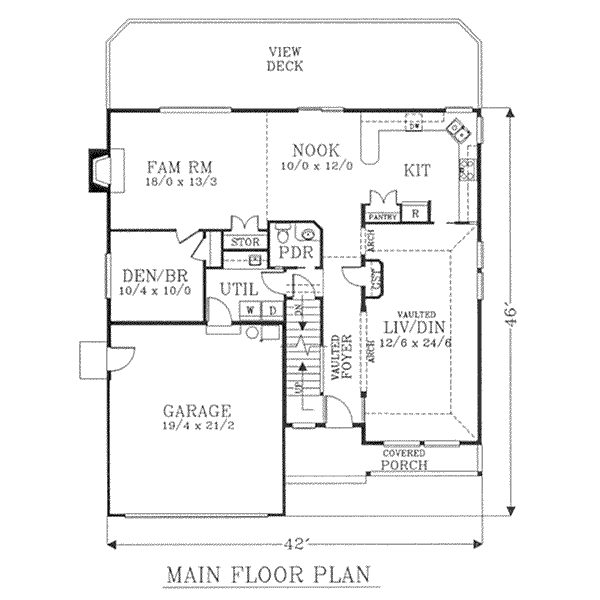 main floor house blueprint