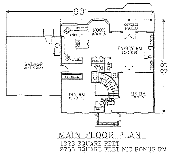 main floor house blueprint