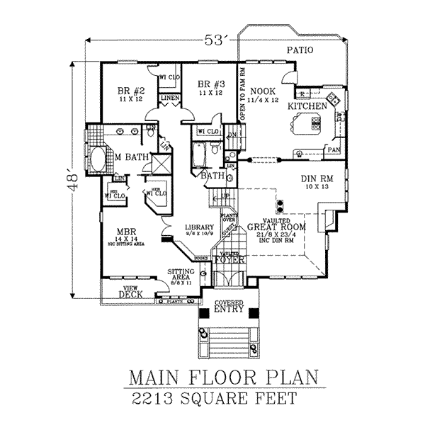 main floor house blueprint