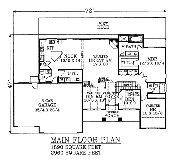 main floor house blueprint