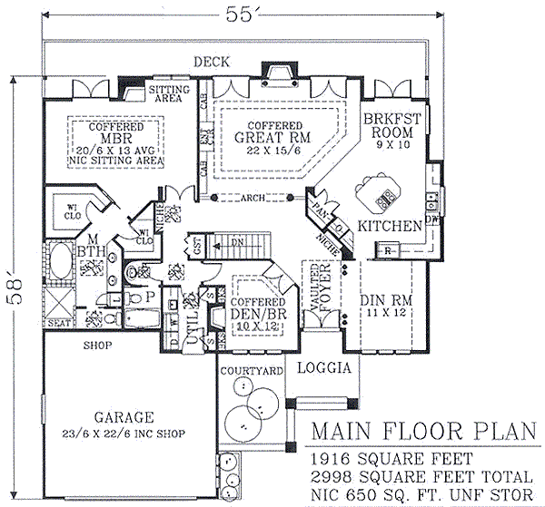 main floor house blueprint