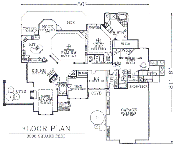 main floor house blueprint