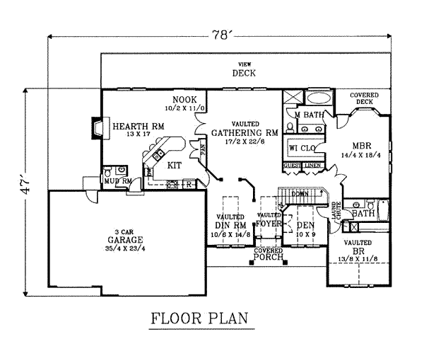 main floor house blueprint