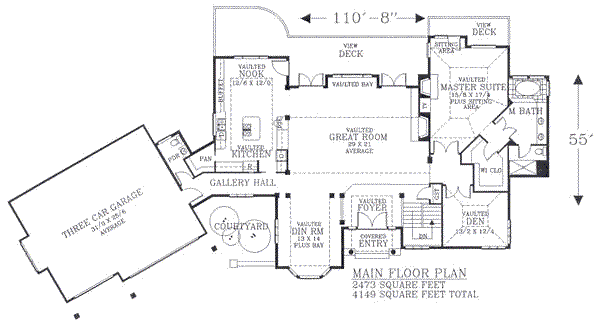 main floor house blueprint