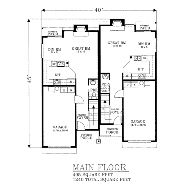 main floor house blueprint