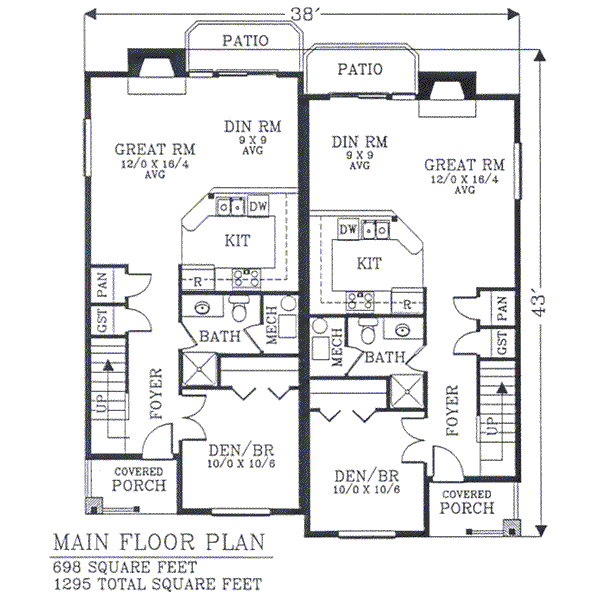 main floor house blueprint