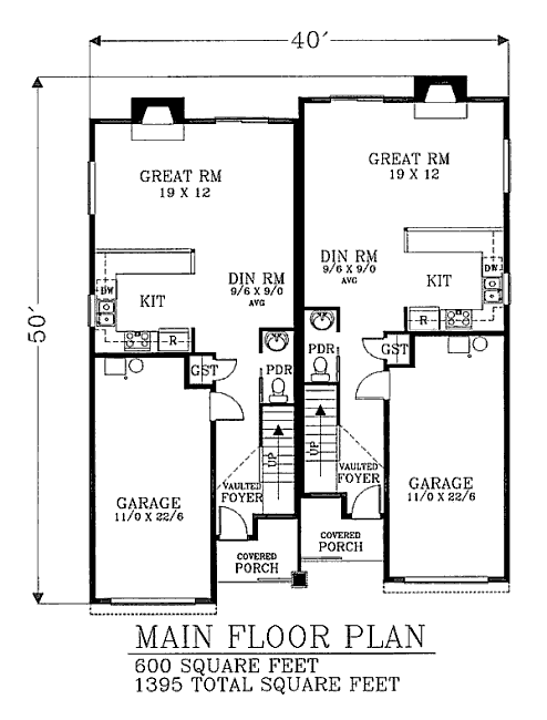 main floor house blueprint