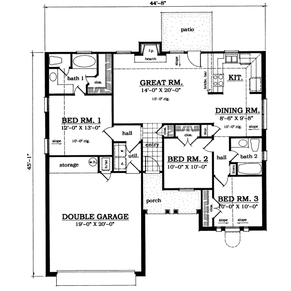 main floor house blueprint