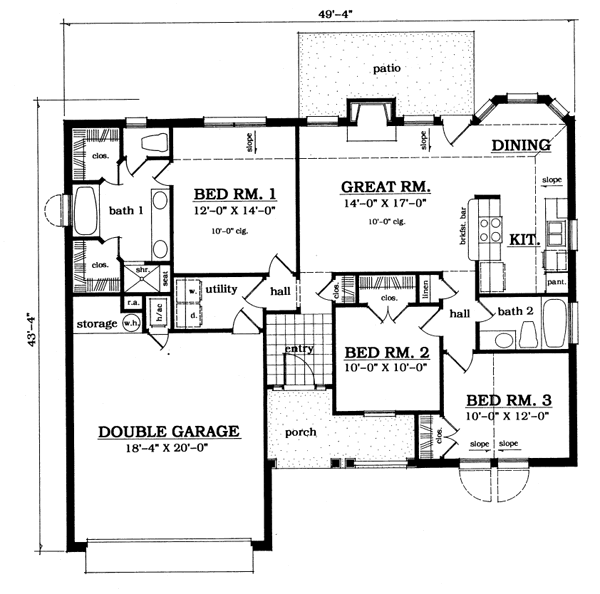 main floor house blueprint
