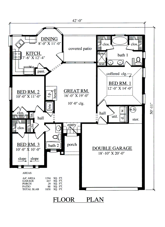 main floor house blueprint