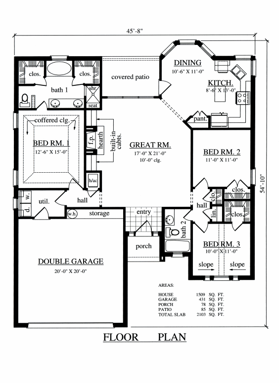 main floor house blueprint