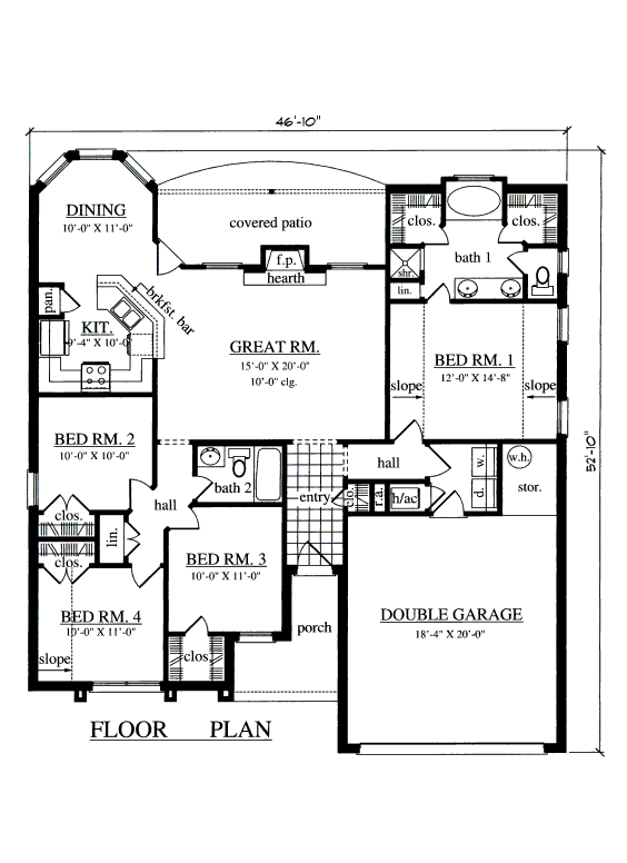 main floor house blueprint