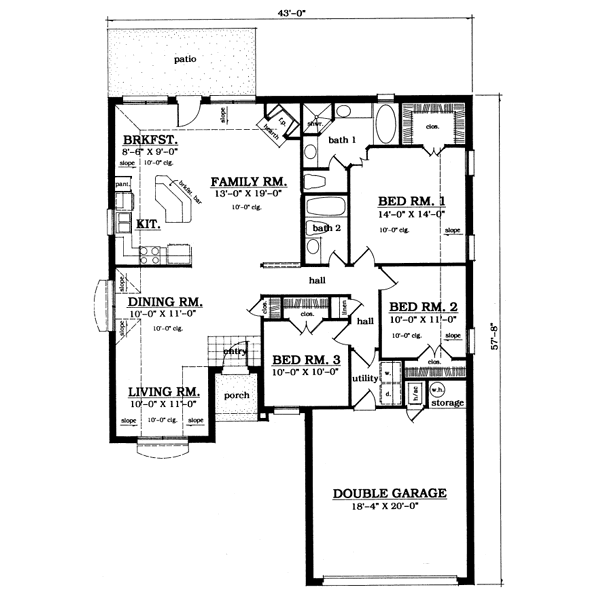 main floor house blueprint