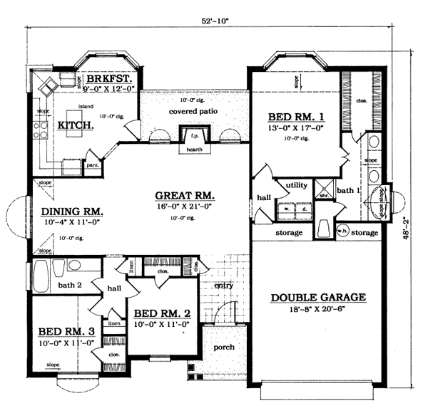 main floor house blueprint
