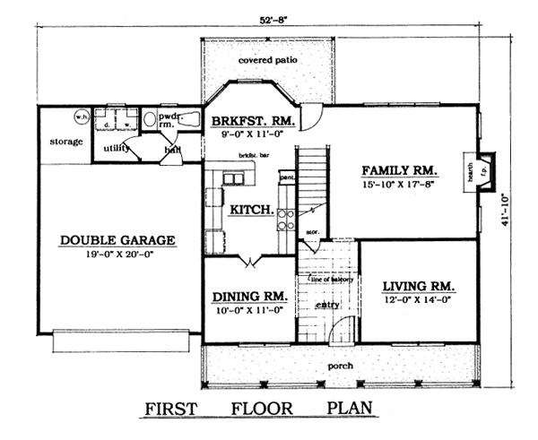 main floor house blueprint