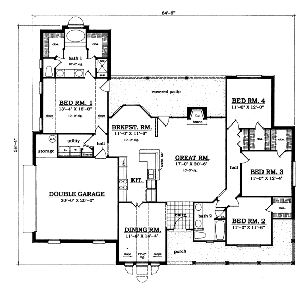 main floor house blueprint