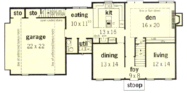 main floor house blueprint