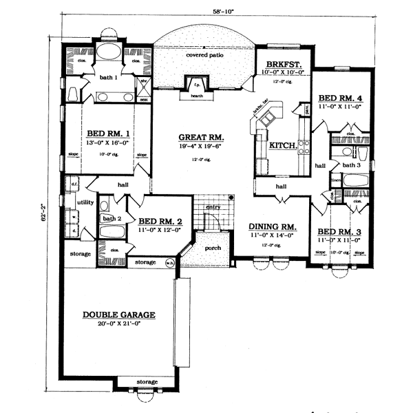 main floor house blueprint