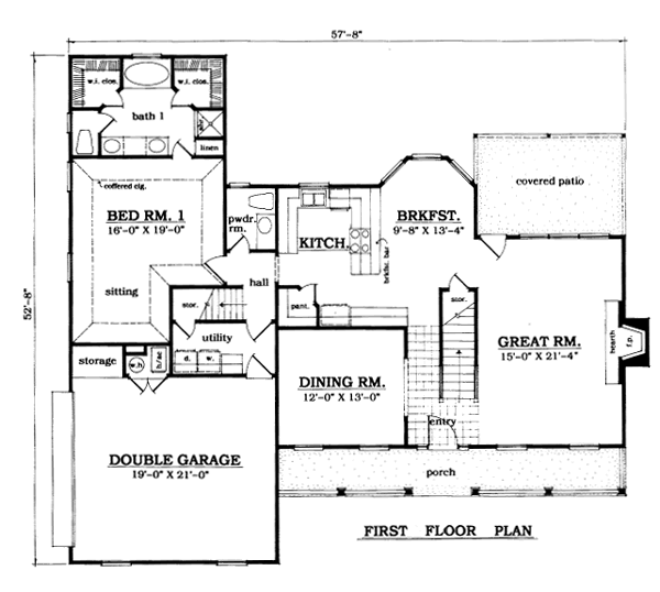 main floor house blueprint