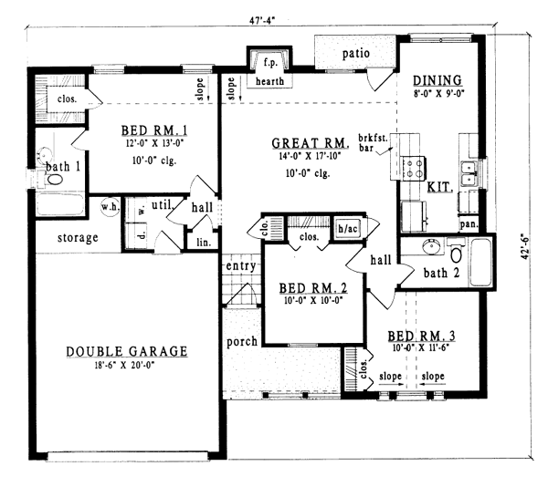 main floor house blueprint
