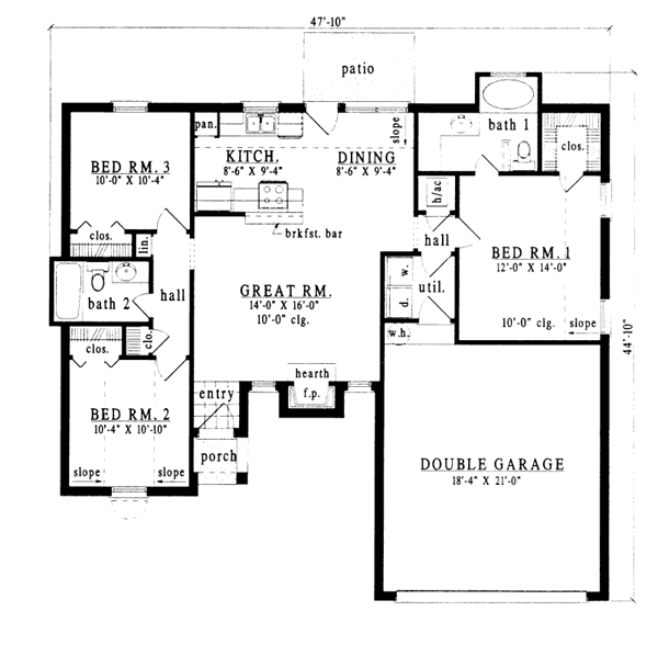 main floor house blueprint