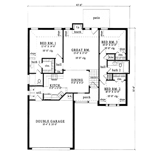 main floor house blueprint