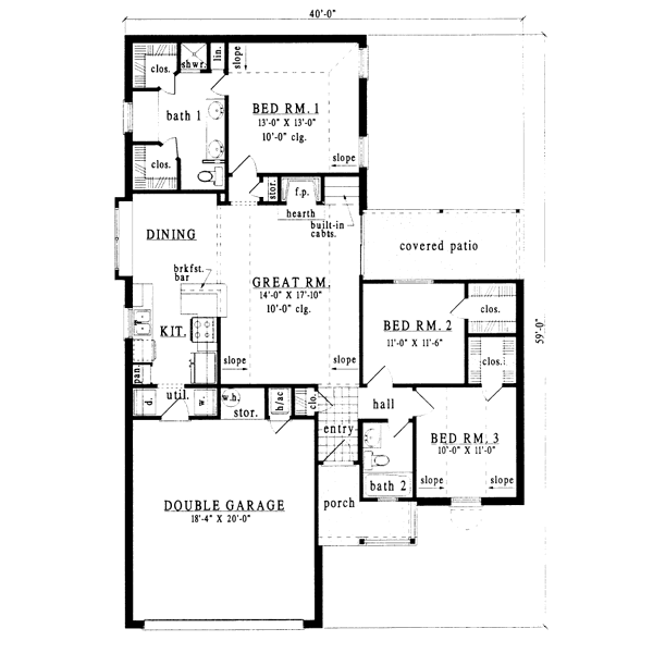 main floor house blueprint