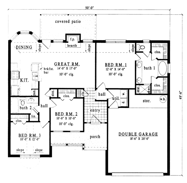 main floor house blueprint