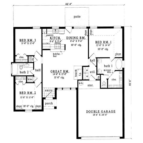 main floor house blueprint