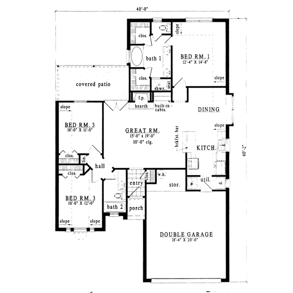 main floor house blueprint