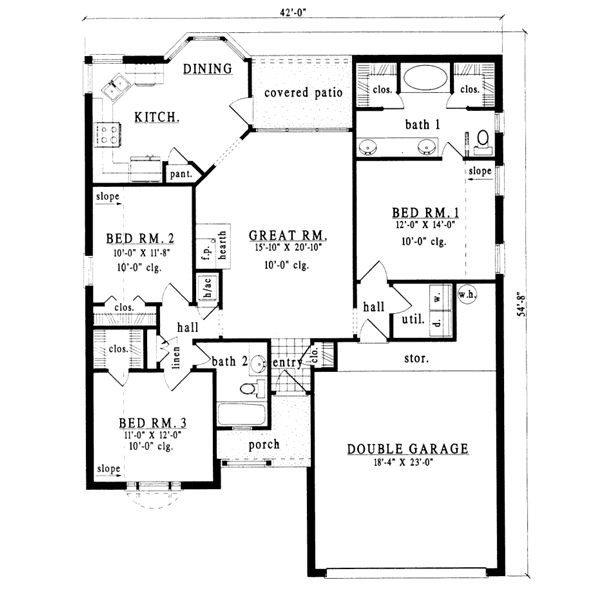 main floor house blueprint