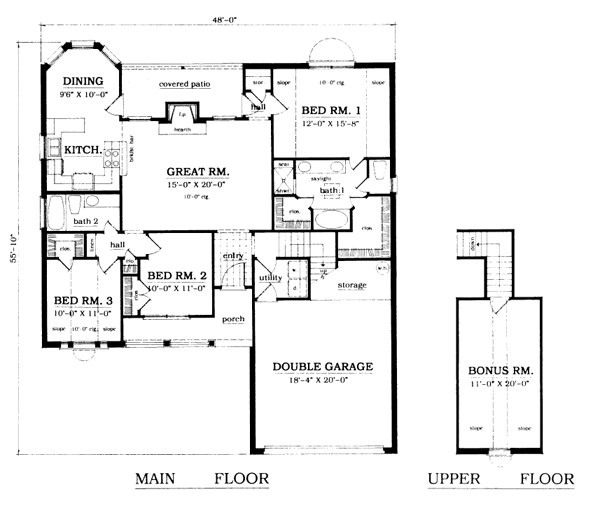 main floor house blueprint
